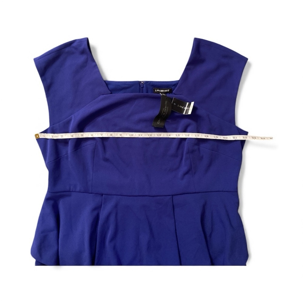 Lane Bryant Royal Blue Peplum Mini Dress | Sz 20 - Picture 7 of 7